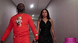 Interracial sexy latina sluts with big asses take black monster cocks in rough ffm threesome. They get creampies while spreading wet pussy lips submissively.