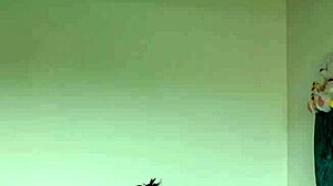 Colombian amateur latina milf with big natural tits and tight pussy squirts from solo masturbation riding toys in homemade bbw action.