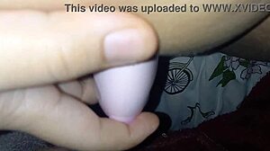 Wet Clit Teased With Suction Toy