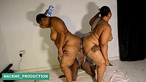 Can you handle two mature BBWs smothering and fucking you tight like this?