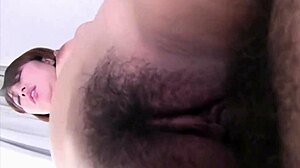 Asian couple homeporn - horny milf housewife engages in rimjob with her husband in homemade japanese setting.