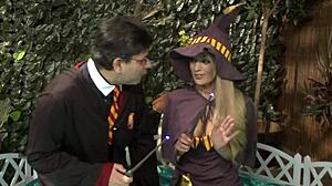 Horny euro babes gangbang lucky man with wet pussy orgy banging