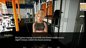 group of brunette teen amateurs with big tits play game alongside blonde milf redhead in homemade setting