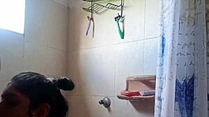 from bathroom tease to bed with colombian bbw wife's first anal creampie and passionate squirting