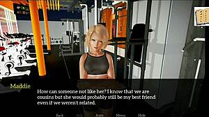 group of brunette teen amateurs with big tits play game alongside blonde milf redhead in homemade setting