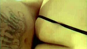 Safada gives tasty blowjob then gets fucked hard without condom by couple with big natural tits piercing tattoo