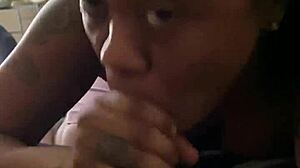 Sucking Dick Real Good With Wet Pussy Bent Over Doggystyle And Facial Cumshot On Ebony Babe