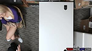 Big ass stealing teen 18+ caught in the act and now in trouble