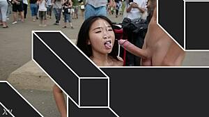 public facial ai girls facialized with huge cumshot