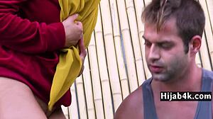 hey muslim girl, wanna fuck your personal trainer with deepthroat riding cowgirl kissing in gym as shy virgin?