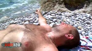 Cute young Spanish teen slut gets hard fucked and squirts wildly at beach