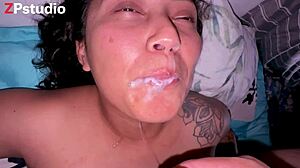Boldly pounding mouth of stepsister frid who craves cum