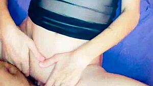 This mature skinny couple in lingerie got into some homemade sex, sharing their amateur wife moments like everyday folks do.