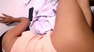 Hot Latina Couple With Sensual Babe In Miniskirt Riding In College Dorm