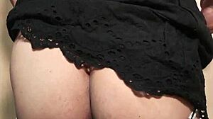 爆乳女子高生, you're turning into a big sis with that shiny anal buttplug in your maid uniform