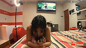 Room Casting Perla Gets Her Pussy Licked In Doggystyle And Loves It Too Much!