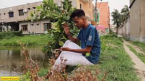 Beautiful Village Girl Engages In Hardcore Fucking With Clear Audio In Outdoor Ranch Setting For Creampie Finish!