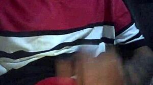 an old mature amateur guy with big monster cock masturbates solo outdoors in supermarket parking lot car