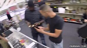 hey this is the pawnstar meeting a rockstar with latina amateur getting facial cumshot from big cock in hidden cam shop