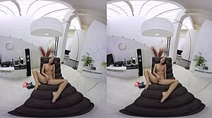 VRPornjack com relaxing time with Kristy in VR porn solo masturbation close-up