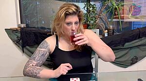 truth or dare with stepmom leads to blowjob and cum in mouth