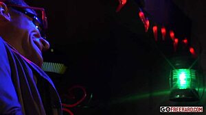 babes in lingerie strip and bang at restaurant sex party