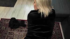 blonde milf housewife craves fucking from stepson in homemade session