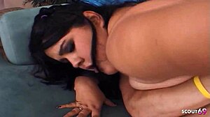 Ready to rough fuck chubby Karla Lane with big natural tits and bushy pussy?