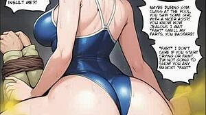 Intense facesitting farting feet fetish in bondage mummification