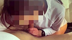 Japanese Former Model Gives Deep Blowjob In Car