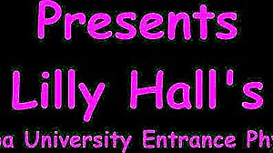 Hey, Tampa university entrance physical with Lilly Hall in leggings and gloves 😏