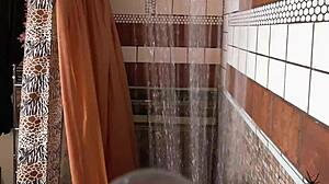 Spy Cam Captures Scarlett Mae in Shower Showing Naked Tits and Ass. Redhead Teases with Tight Natural Body in Bathroom.