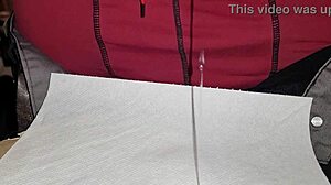 casual narrative of teasing my tied up dick until it drips and cums hard