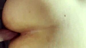 Specific Thrusting Huge Cock Into Gaping Bbw Ebony Ass In Kitchen With Anal Cumshot And Cum In Pussy