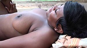 what's the best way to enjoy my neighbor in abandoned garage surprising her masturbating pussy with dildo kissing moaning and filling with sperm?