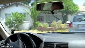 Blonde BBW Buxom Bella Takes Facial Cumshot After Doggystyle Ride And Blowjob