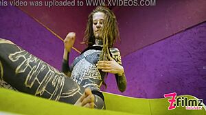 I want to stuff my delicious pussy with toys as a tattooed hippie teen