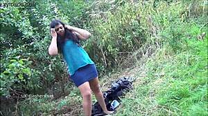 indian amateur bbw kiki's public display and outdoor activity