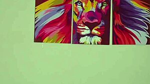 masturbando a bucetinha da ruiva tatuada oleada até ela gozar muito na massagem 😈💦