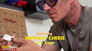 Super Hot Big Tits Blonde Soaks Panties Before Anal Sex