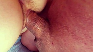 My roommate Eva Myst gets double orgasm from vibrator and riding my big cock in doggystyle. Her hairy pussy takes a creampie in tight 4K POV close-up.