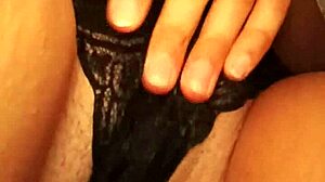 Watch This Close Up! Hot Brunette Masturbates Wildly and Soaks Her Panties Wet!