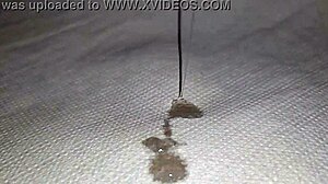 casual narrative of teasing my tied up dick until it drips and cums hard