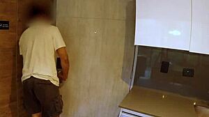 Hotel Waitress Deepthroats Guest Big Cock Roughly