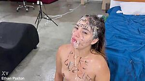 Oh man, you won't believe how this puke and piss guzzling whore Sussy Sweet takes extreme rough treatment without mercy.