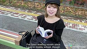 keiko strips down in tokyo hotel for first-time stranger fuck