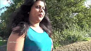 indian amateur bbw kiki's public display and outdoor activity