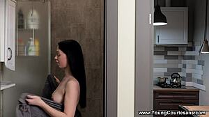 Young courtesans like Milena Briz love riding big fat cocks in doggystyle and missionary, ending with facial cumshot! 😏🍆