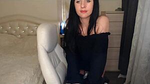 Tamarra roman teases in sexy lingerie with partial striptease reveal