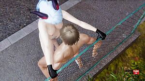 Genshin Impact hentai unleashes intense Ganyu street fuck in Japanese manga anime porn with cosplay costumes